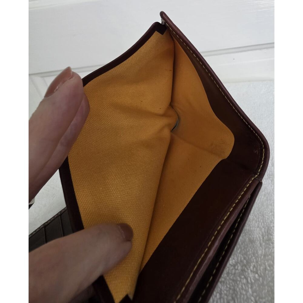 Loewe Women’s Brown/Green Solid Anagram Logo Folding Wallet, Zip Coin w/COA - Picture 5 of 8